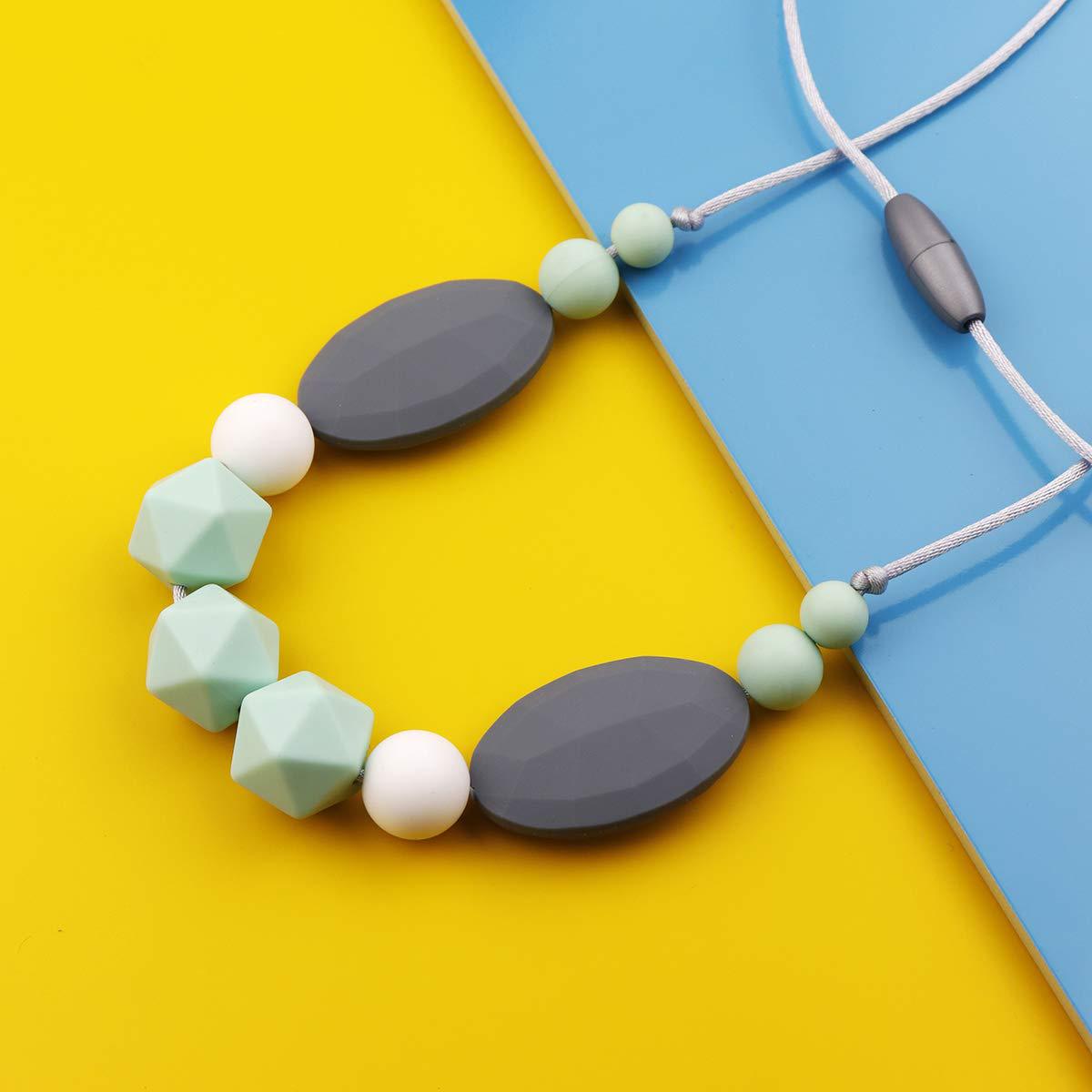 Wholesale Baby Molars Silicone Beads Necklaces
